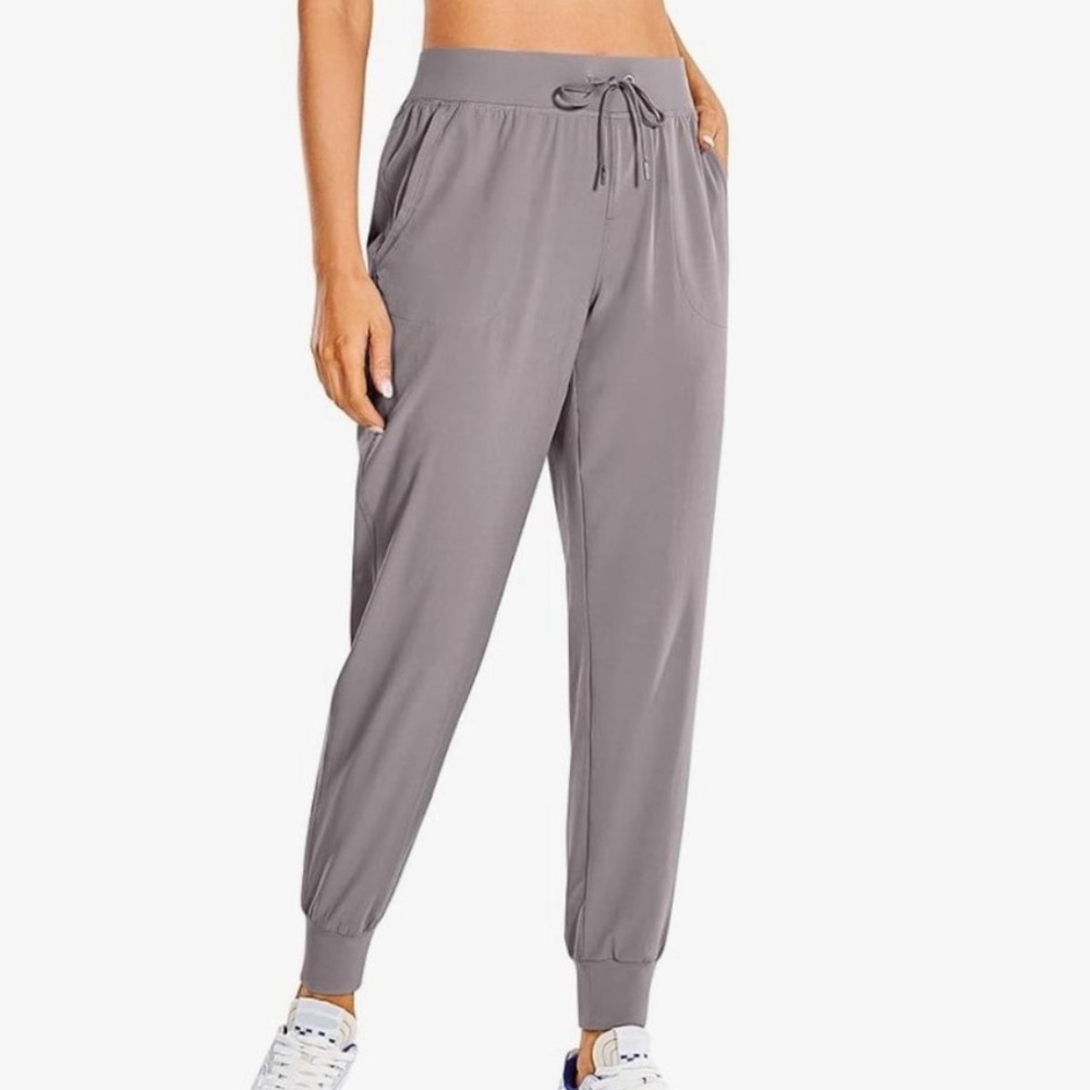 CRZ YOGA Rip Stop Jogger Pants Lunar Rock  SZ Med (8-10) Athletic-wear